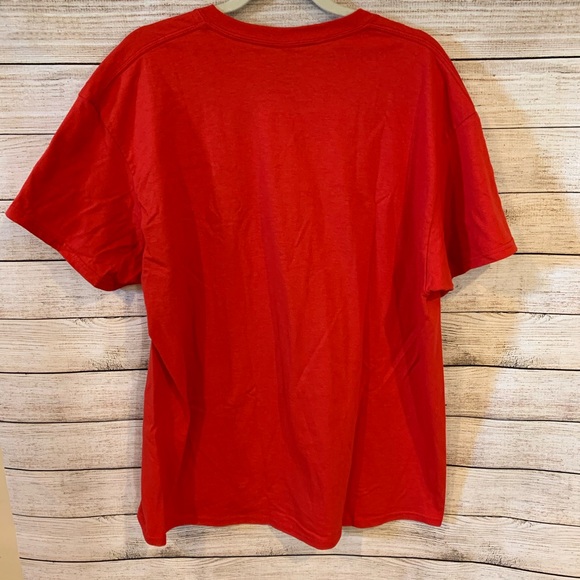 ❌SOLD❌ Christmas Holiday Red Tuxedo T-shirt XL - Picture 2 of 3